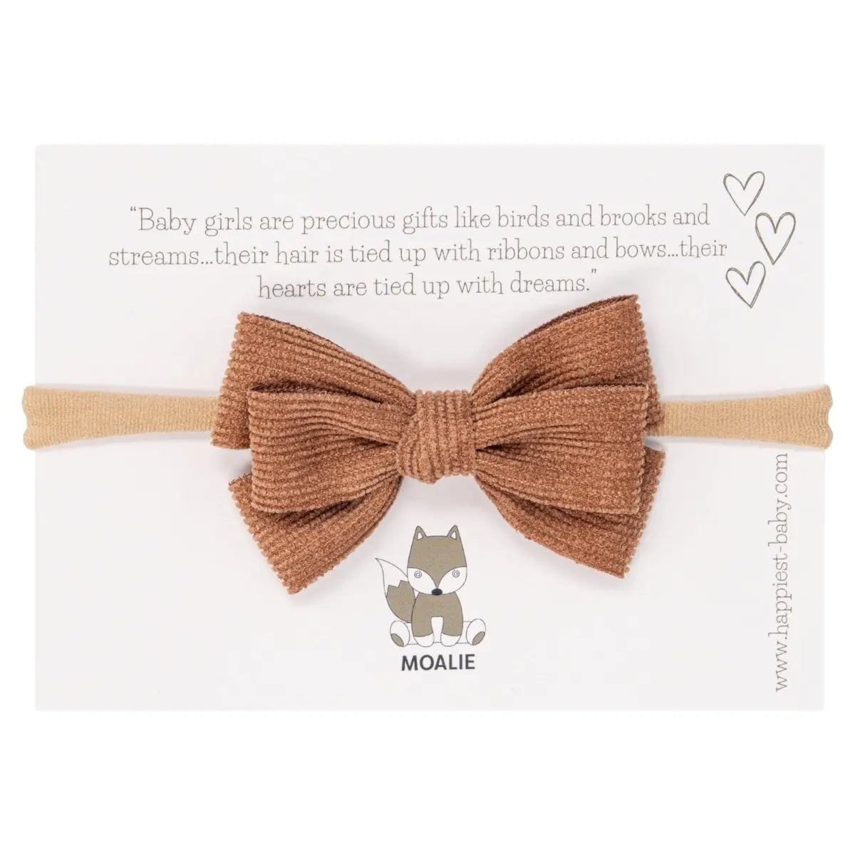 Haarband Charlie Bow Brown - Moalie