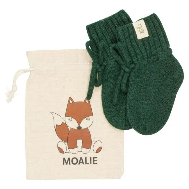 Merino wollen baby slofjes Forrest - Moalie