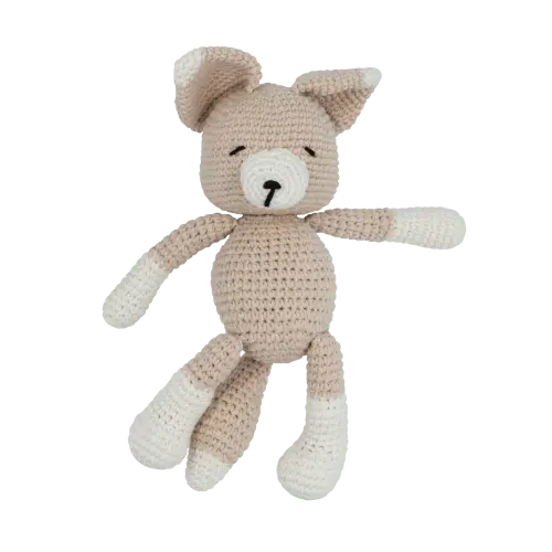 Moalie Fox – Handgemaakte Knuffel van Biologisch Katoen - Moalie