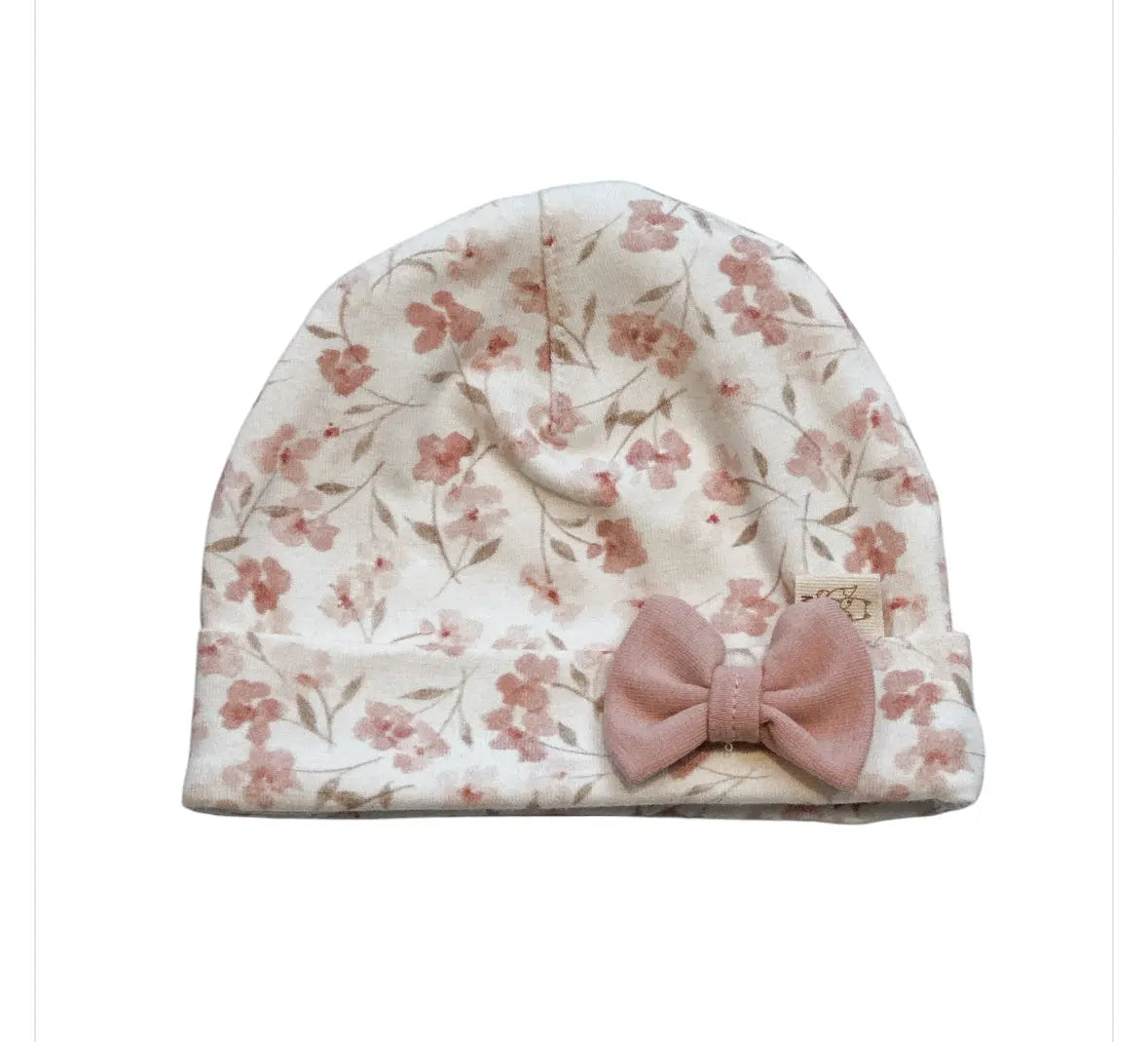 Newborn mutsje Pink Flowers Moalie