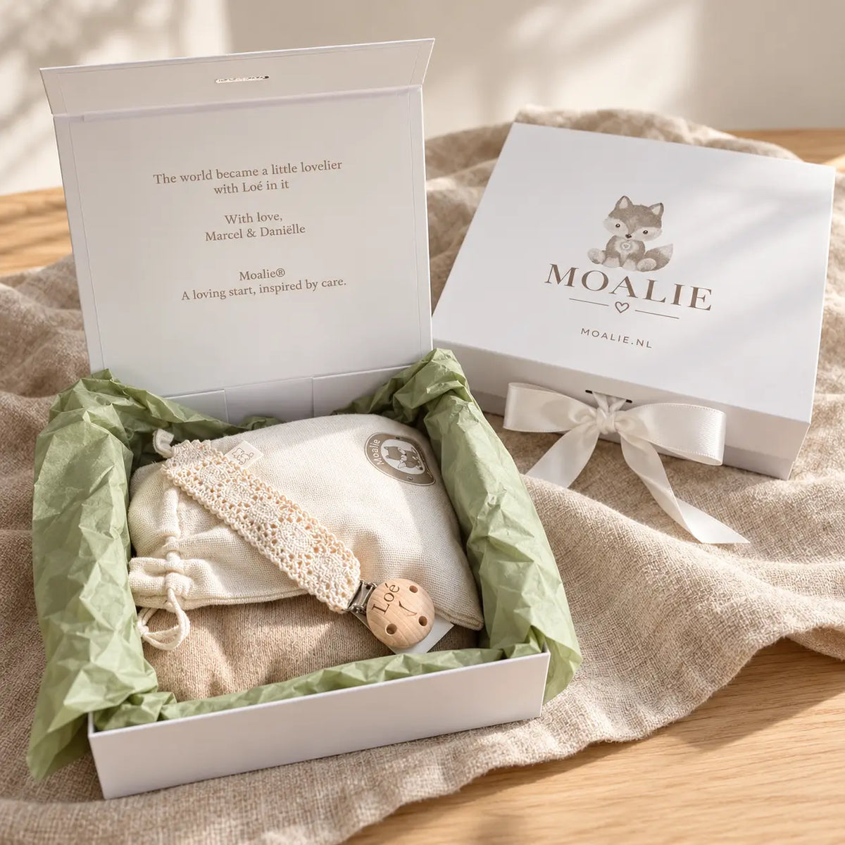 Gepersonaliseerde cadeaudoos van Moalie 