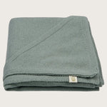 Sage groen 3 in 1 baby wieg deken van luxe merinowol en cashmere- Moalie