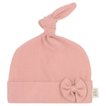 Baby Knoop muts Bow Misty Rose - Moalie
