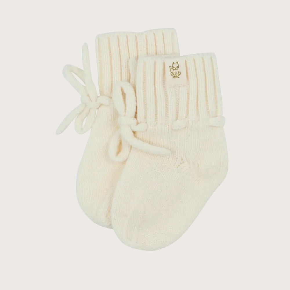 Baby Bootie Cream — merino & cashmere babyslofjes