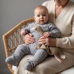 Baby slofjes stone grey 