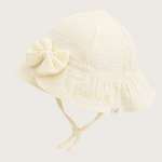 Baby zonnehoedje mousseline buttercup yellow