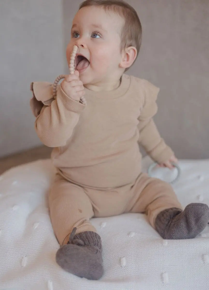 Baby Strampler 2 Stück Camel - Moalie
