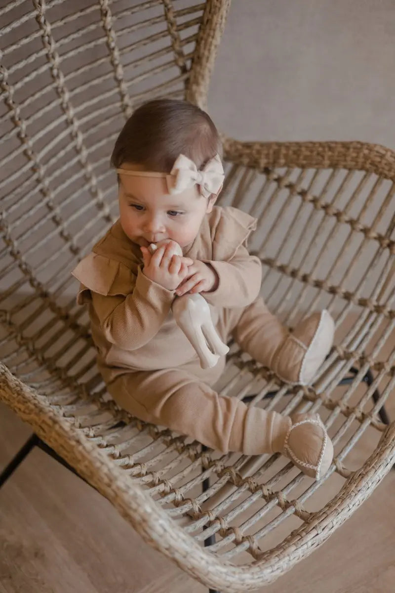 Baby Strampler 2 Stück Camel - Moalie