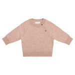 baby truitje van merinowol en cashmere in beige Sienna kleur 