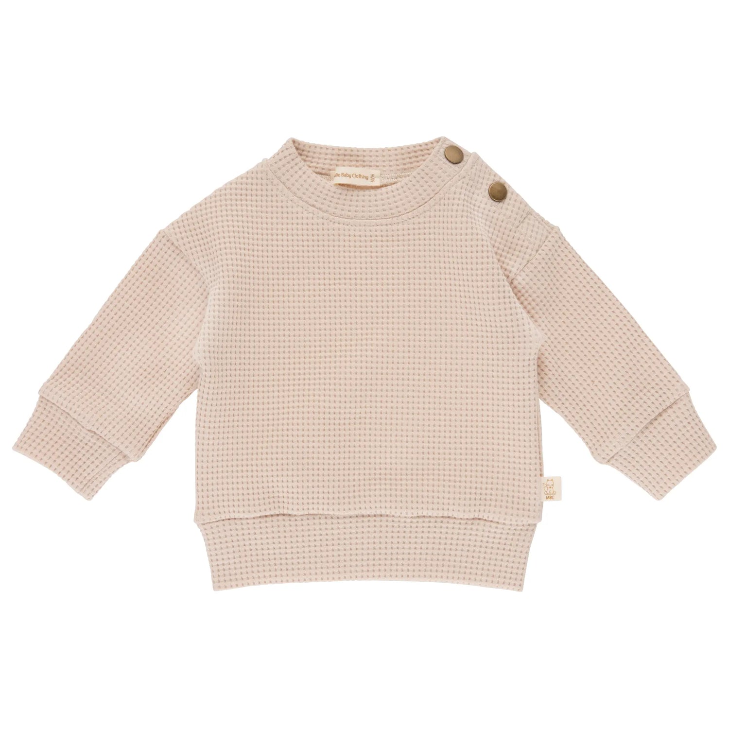 Beige wafel sweater 