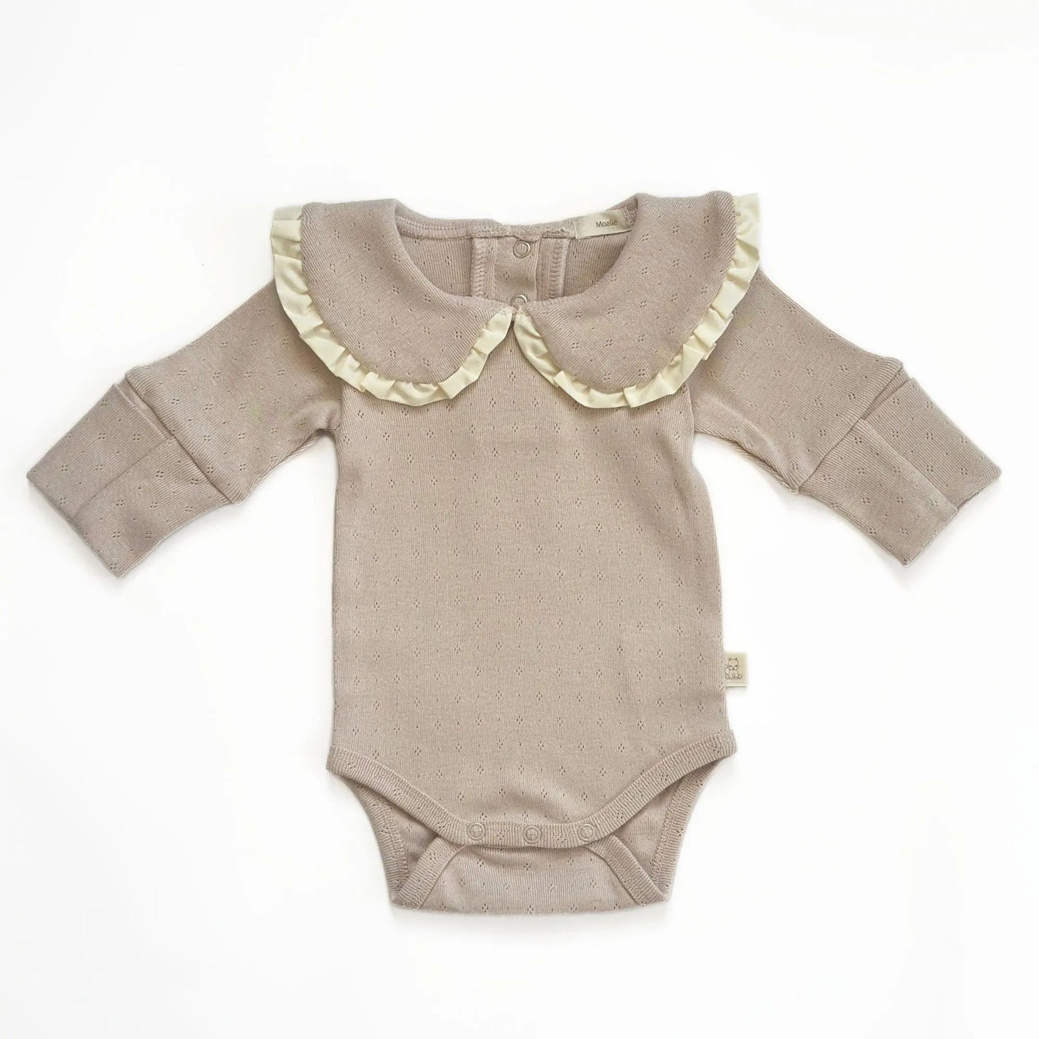 Romper Iris – Pointelle katoen in Oat