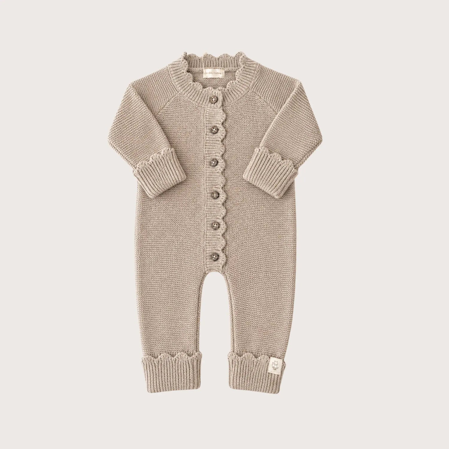 Luna Knitted Jumpsuit - Beige
