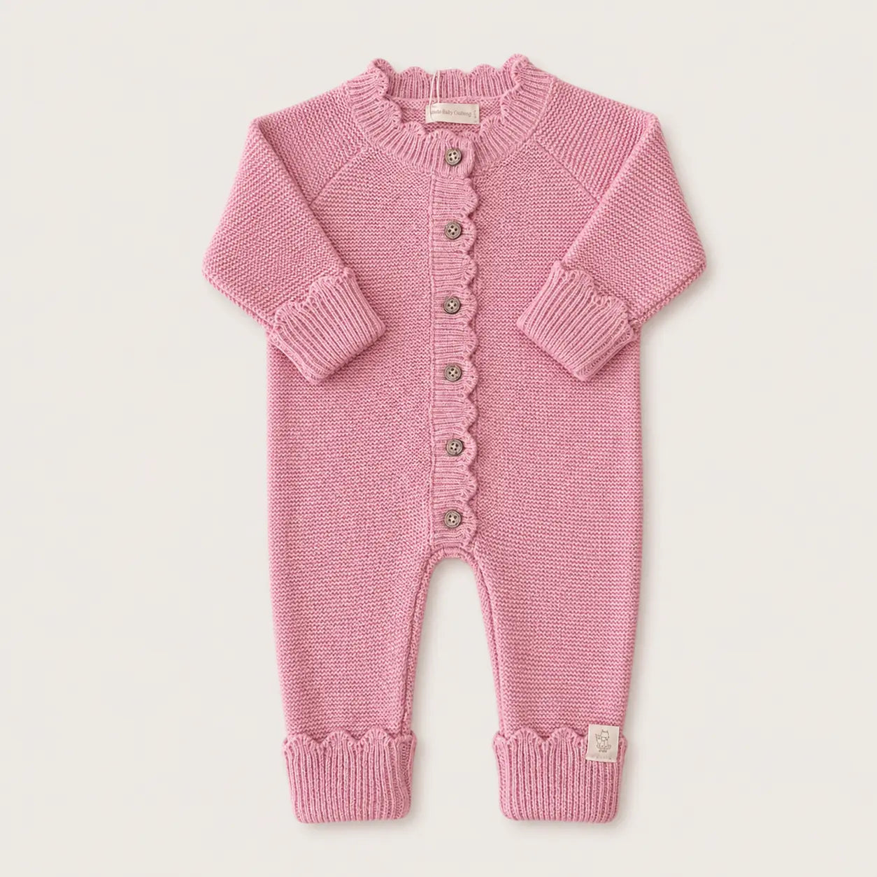 Luna Knitted Jumpsuit - Pink