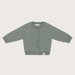 Sage groen baby vestje van merinowol en cashmere