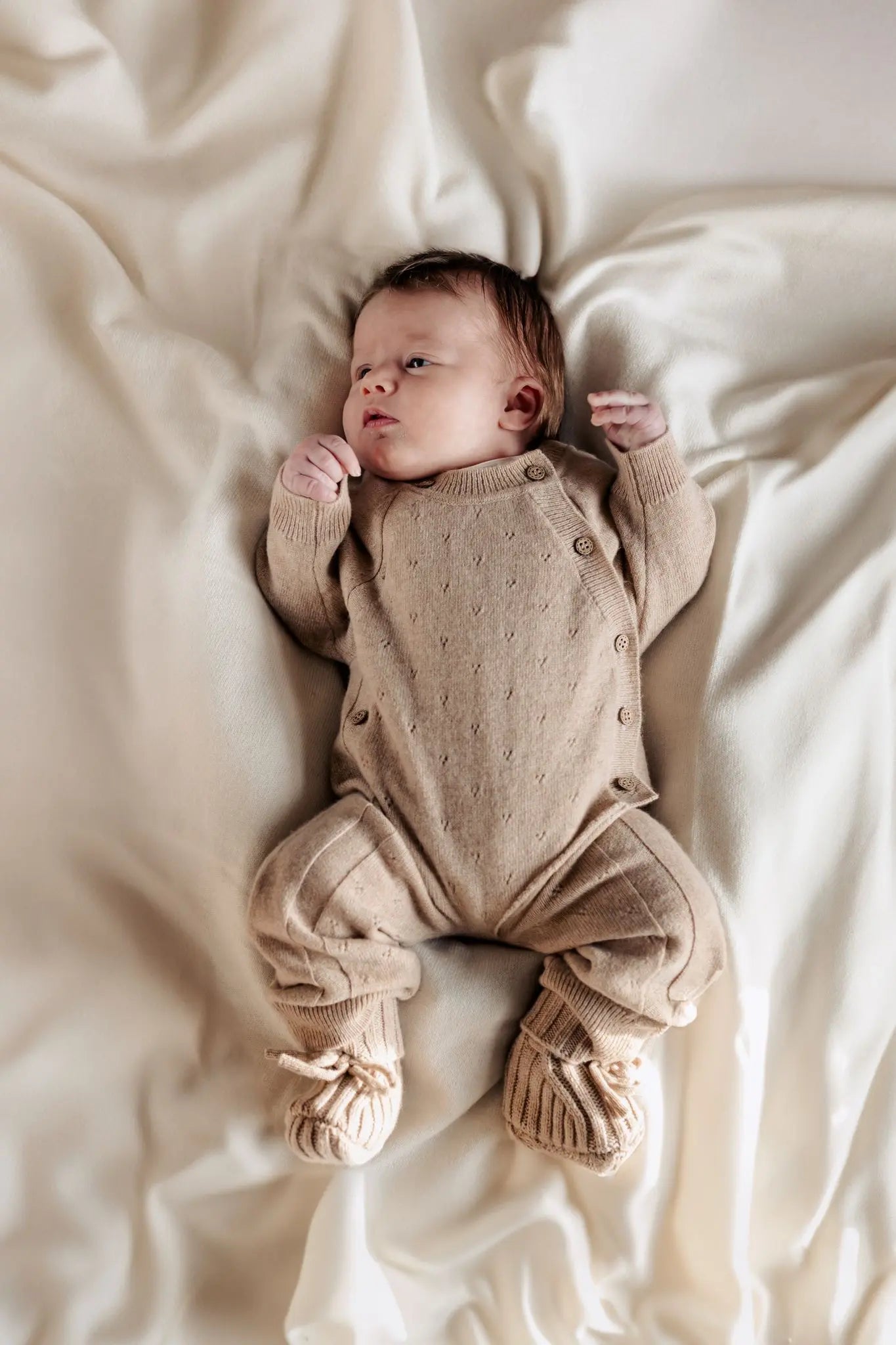 Merino/Cashmere Pointelle Jumpsuit