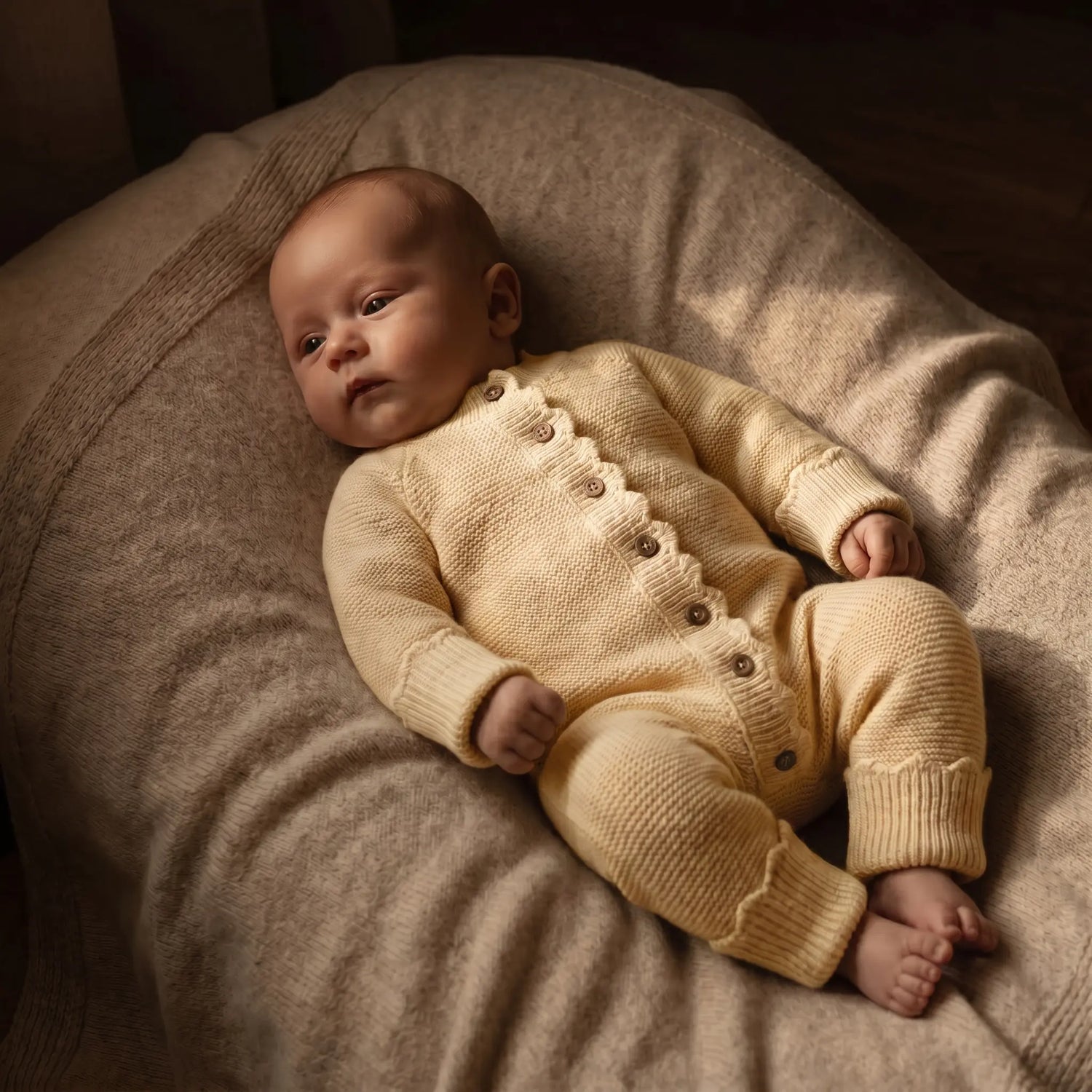 Luna Knitted Jumpsuit - Buttercup Yellow