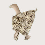 ganzen doekje met bloemenprint beige