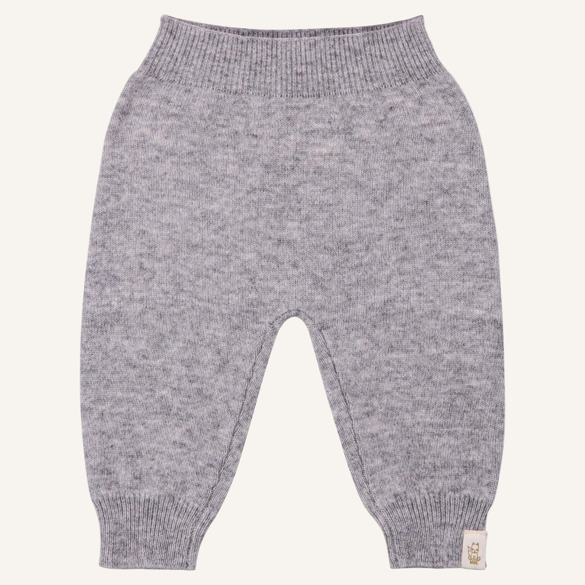 product foto van Grijs wollen baby broekje van merinowol en cashmere 