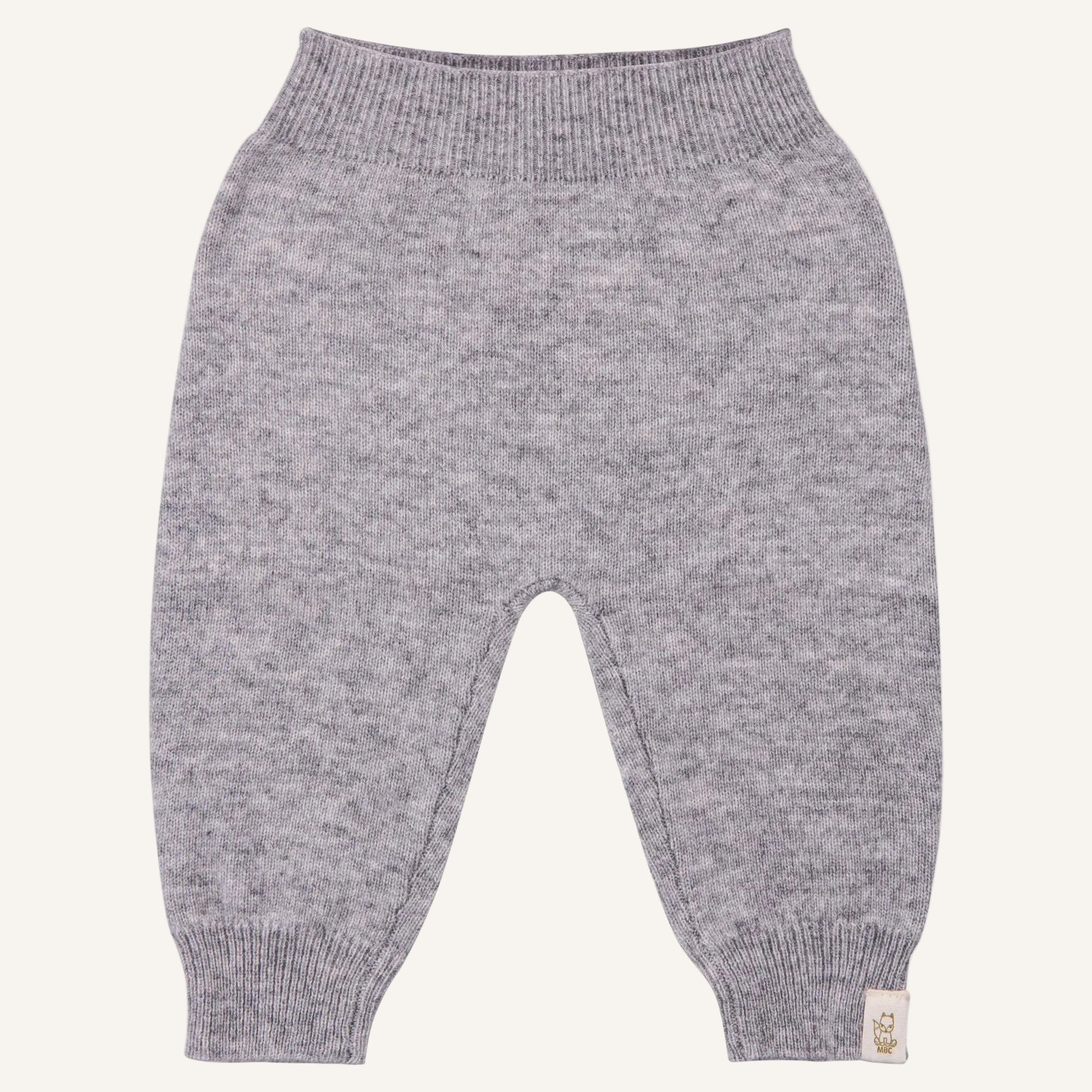 product foto van Grijs wollen baby broekje van merinowol en cashmere 