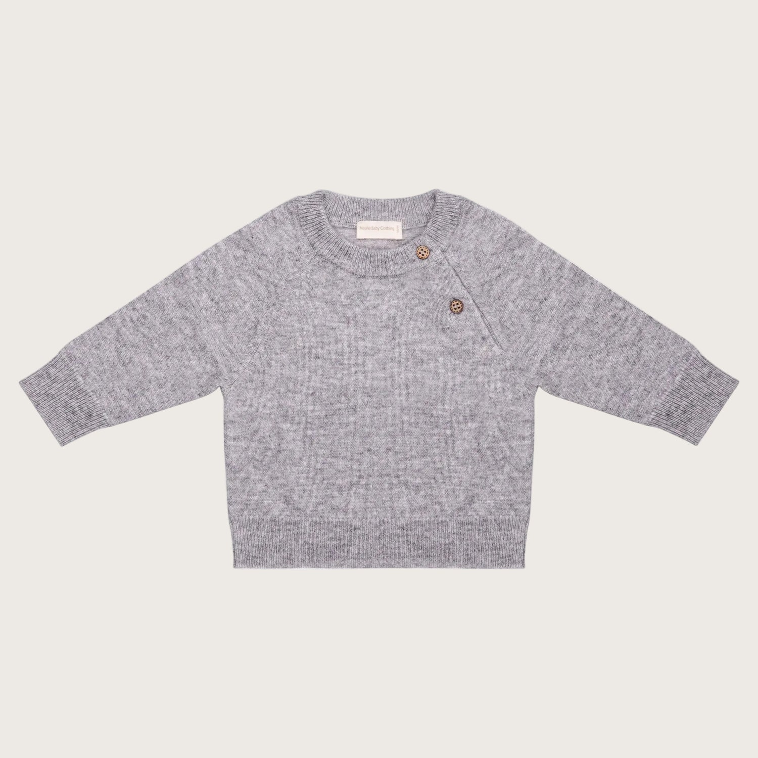 Grijs wollen sweater van Moalie 