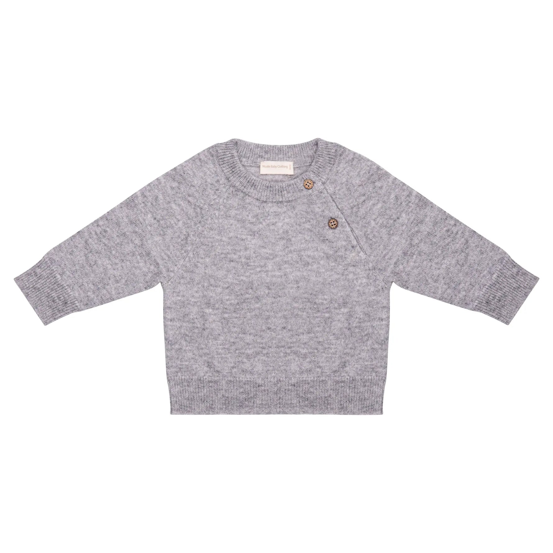 Grijs wollen sweater van Moalie 