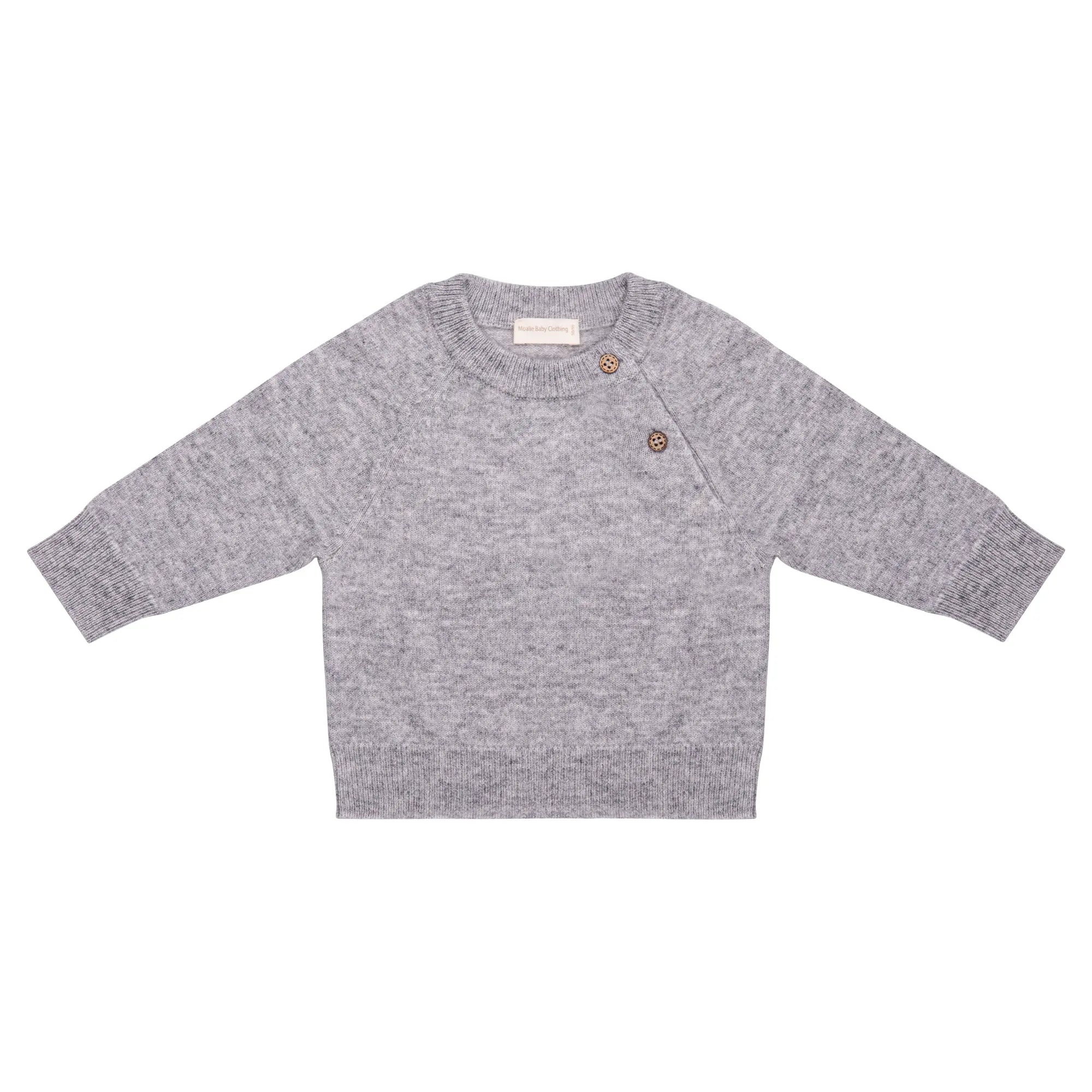 Grijs wollen sweater van Moalie 