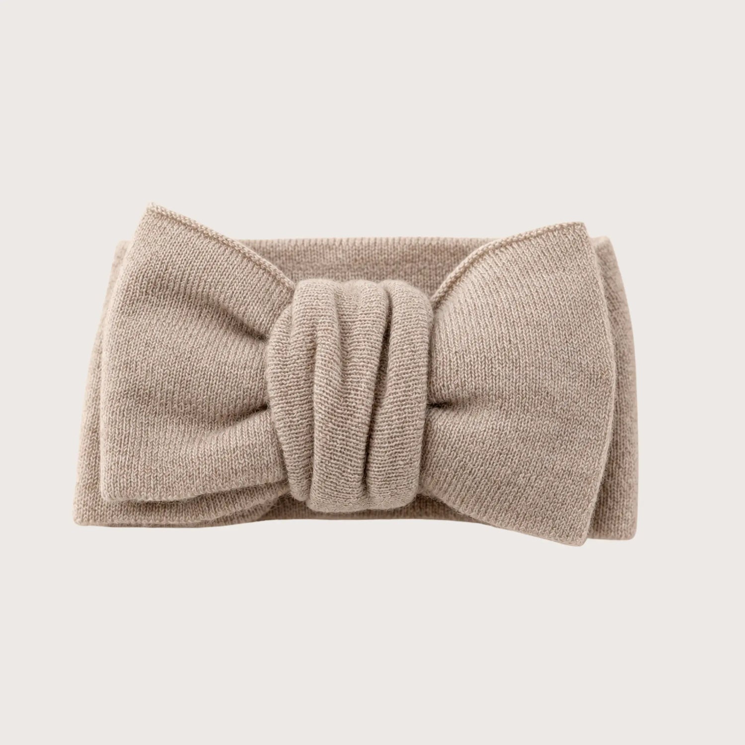 Merinould babyhårbånd beige