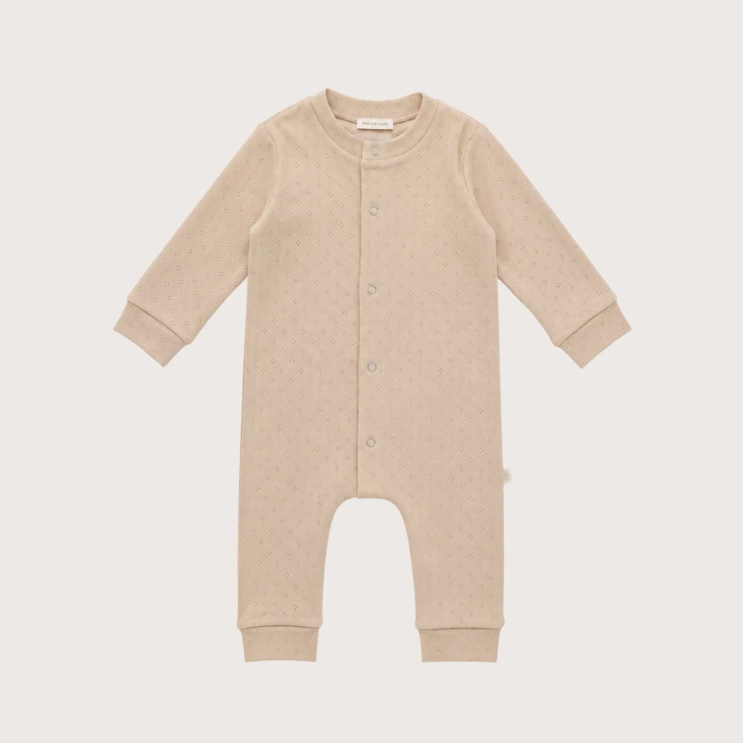 Jumpsuit Pointelle – Beige