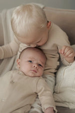 Knitted Jumpsuit Beige - Moalie