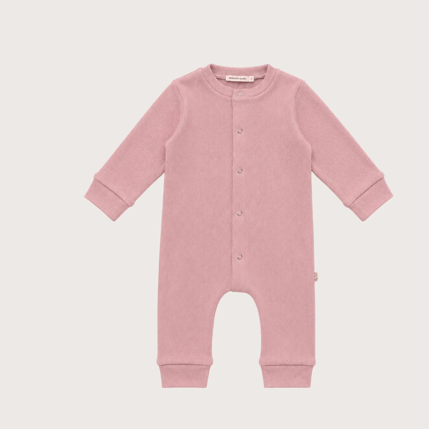 Knitted pink jumpsuit – soft knitted jumpsuit for babies