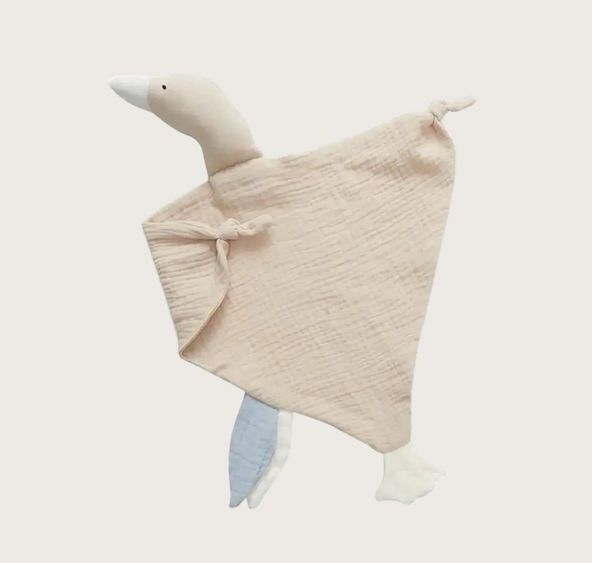 Knuffel doekje Gans Beige