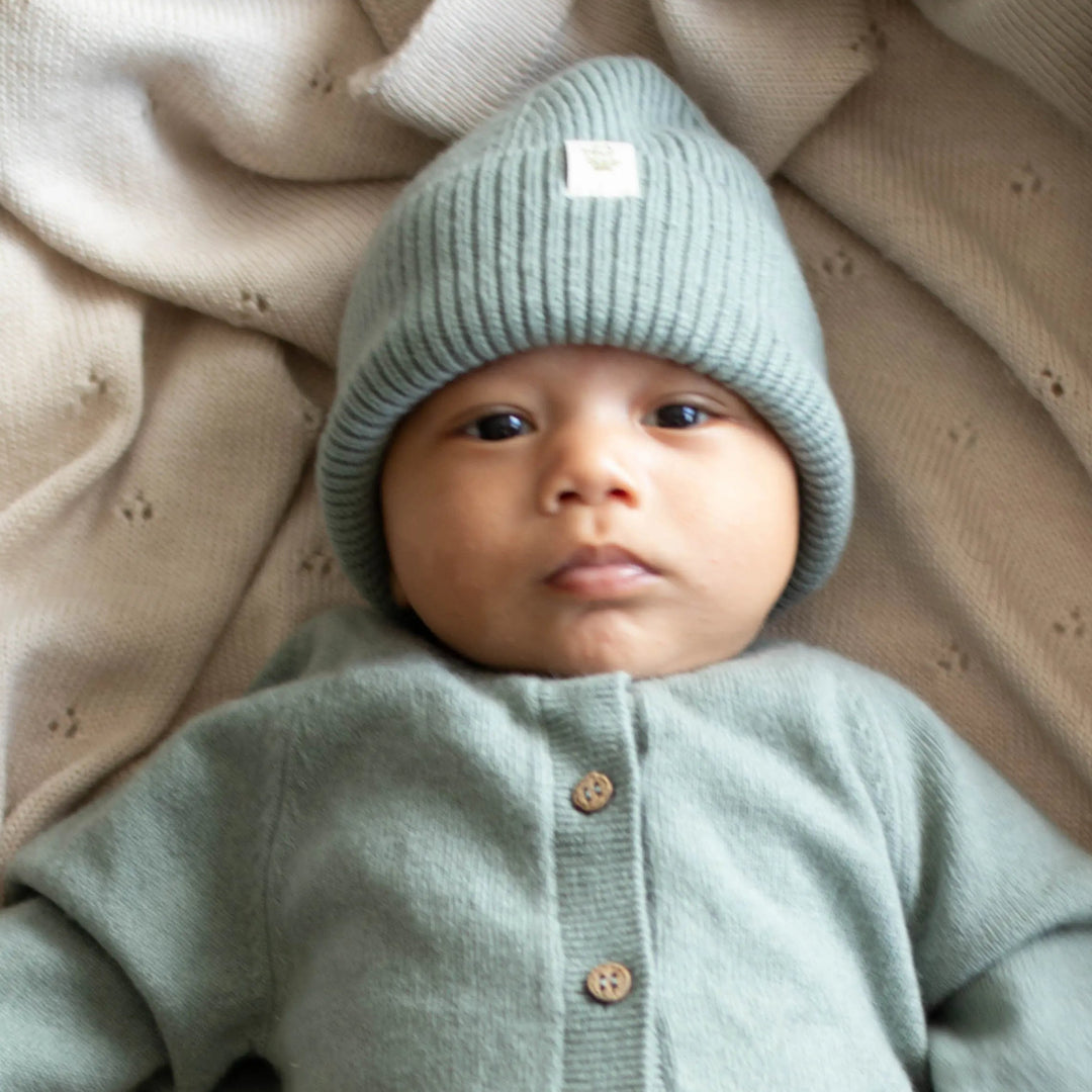 Chunky beanie- Muts van Merinowol en Cashmere