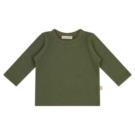 Langarmshirt Grün Rib - Moalie