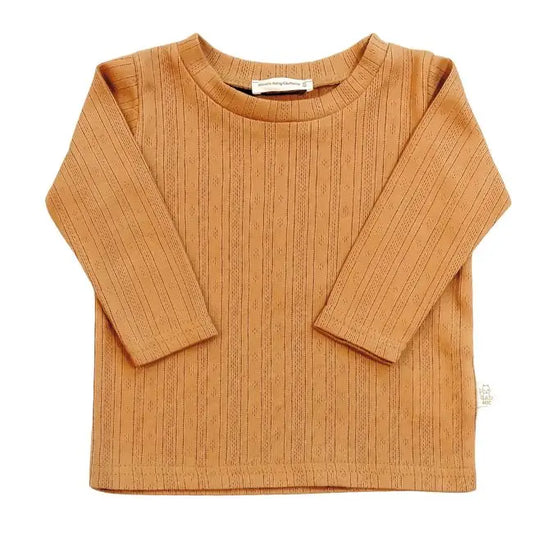 Longsleeve Pointelle Zimt - Moalie