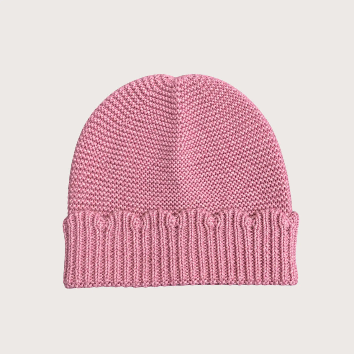 Roze katoenen babymuts Luna, passend bij Jumpsuit Luna Pink