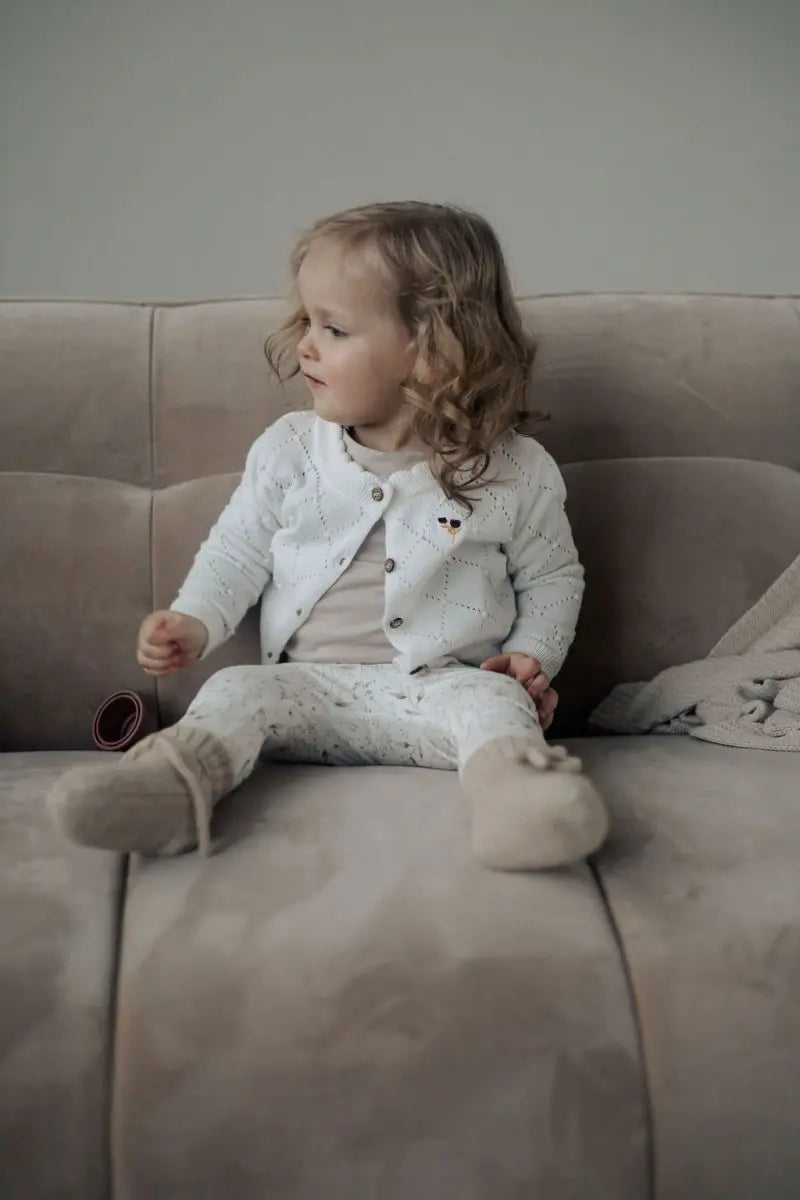 Baby- und Kleinkinderhausschuhe aus Merinowolle Beige - Moalie