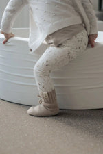 Merino wollen baby en peuter slofjes Beige - Moalie