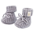 Bild in Galerie-Betrachter laden, Merinowol & Cashmere Newborn Slofjes Stone - Moalie
