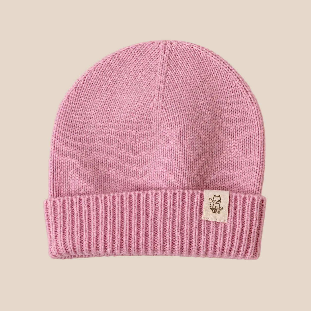 Merinowol/ cashmere baby mutsje roze 