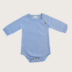 Merinowol en Cashmere Romper Licht blauw
