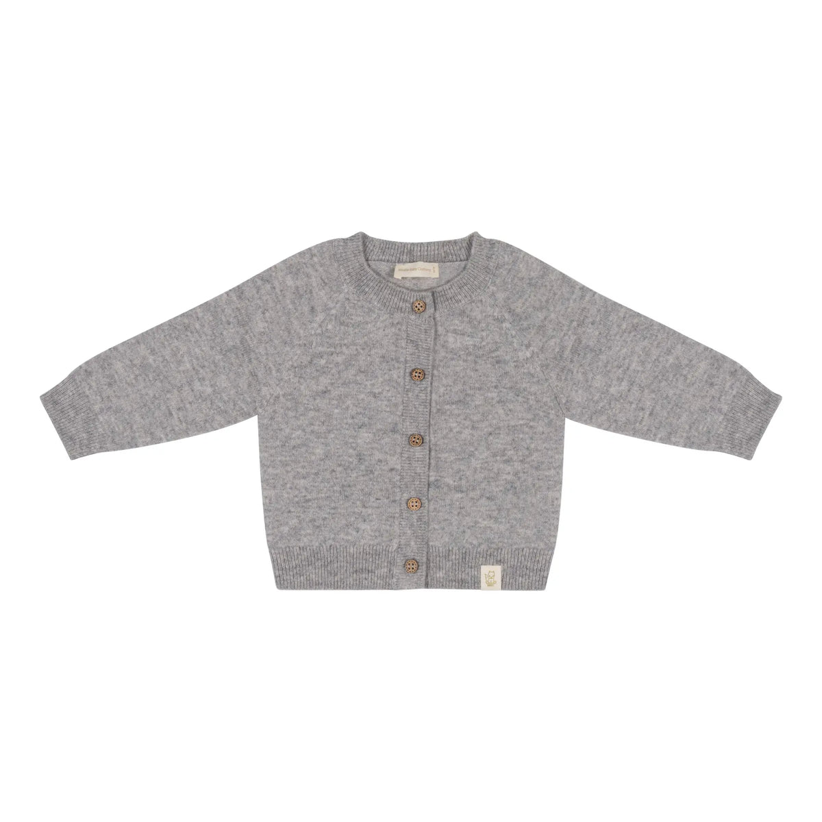 Baby vestje van merinowol en cashmere in zacht grijs 
