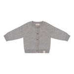 Baby vestje van merinowol en cashmere in zacht grijs 