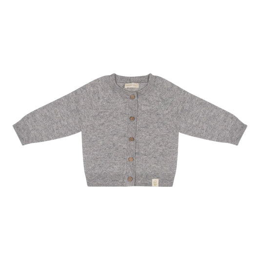 Baby vestje van merinowol en cashmere in zacht grijs 