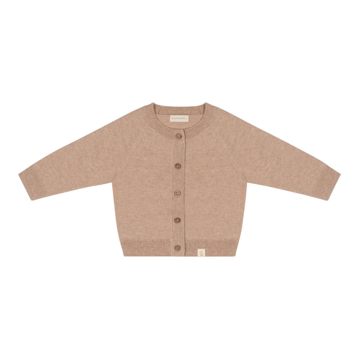 Baby vestje van merinowol en cashmere in warm beige