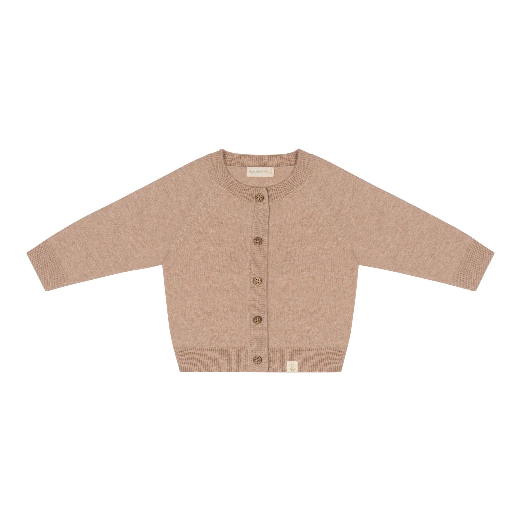 Baby vestje van merinowol en cashmere in warm beige