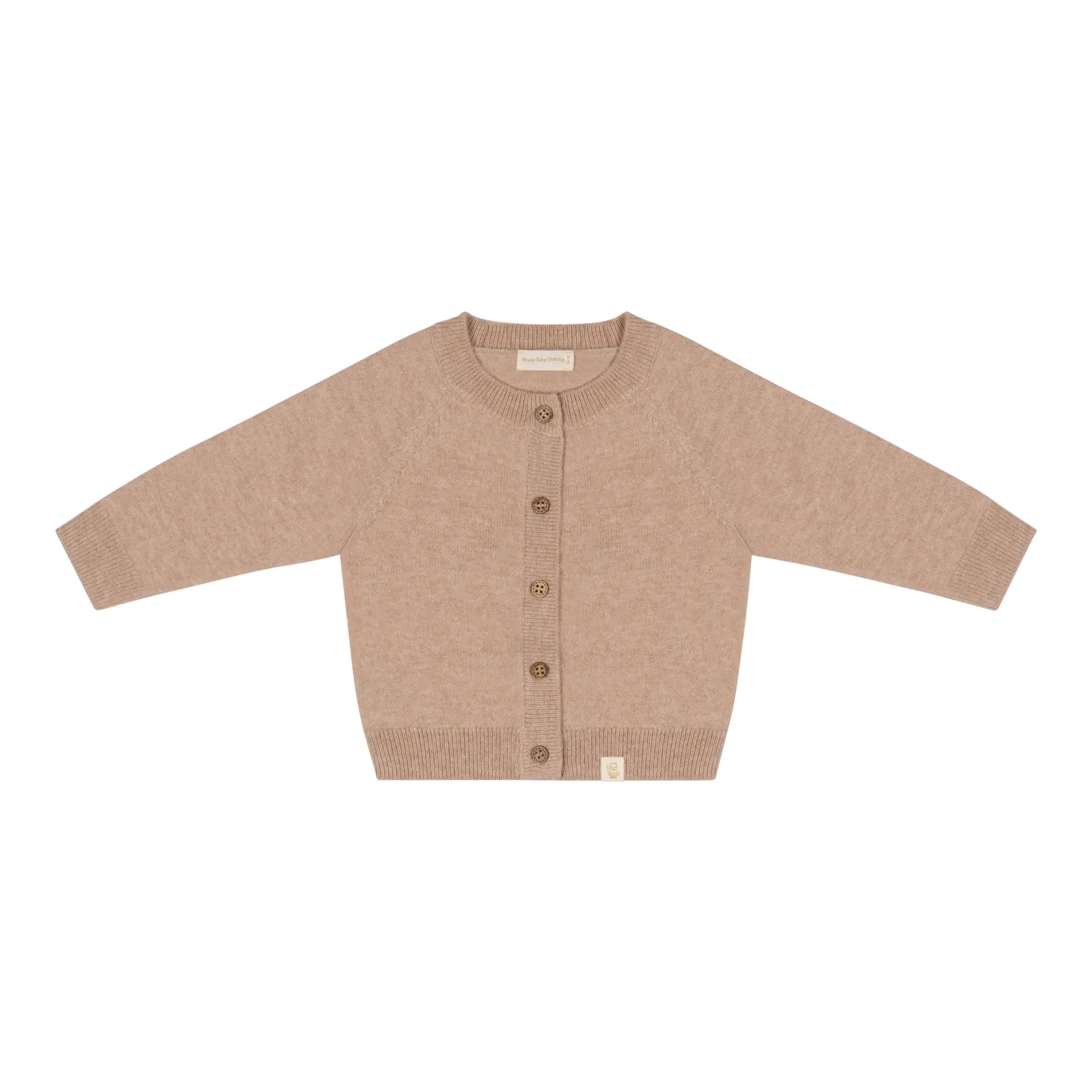 Baby vestje van merinowol en cashmere in warm beige