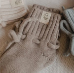 Merino wollen babyslofjes Camel - Moalie