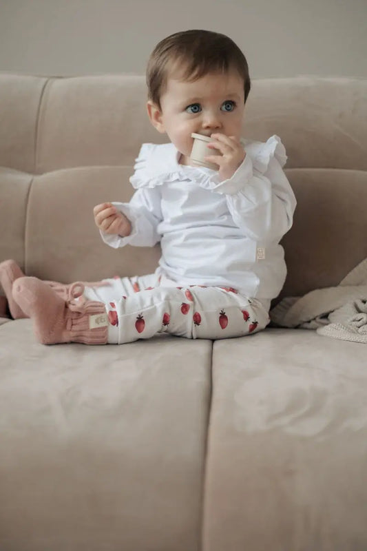 Merinowolle Baby Hausschuhe Dusty Pink - Moalie