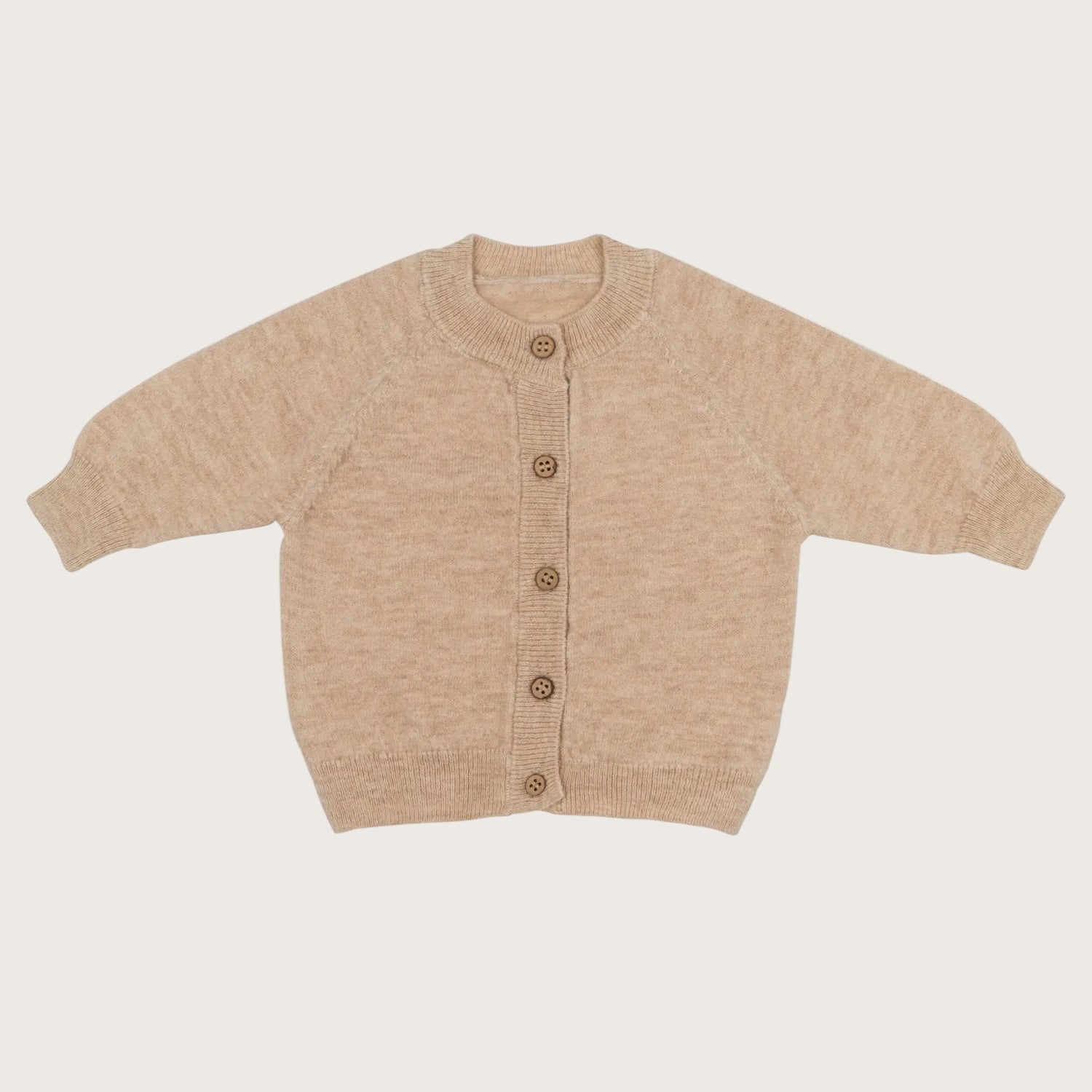 Merinowollen baby vestje beige 