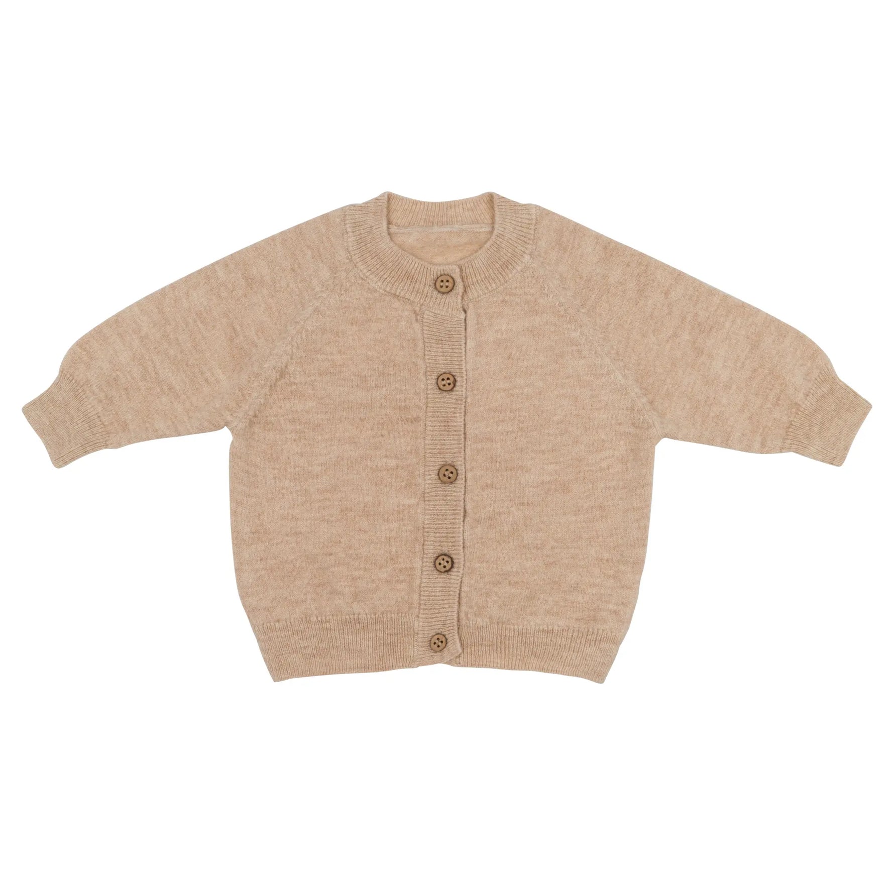 Merinowollen baby vestje beige 